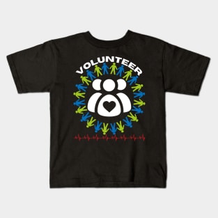 Spread Love with Volunteerism: Inspiring Designs Kids T-Shirt